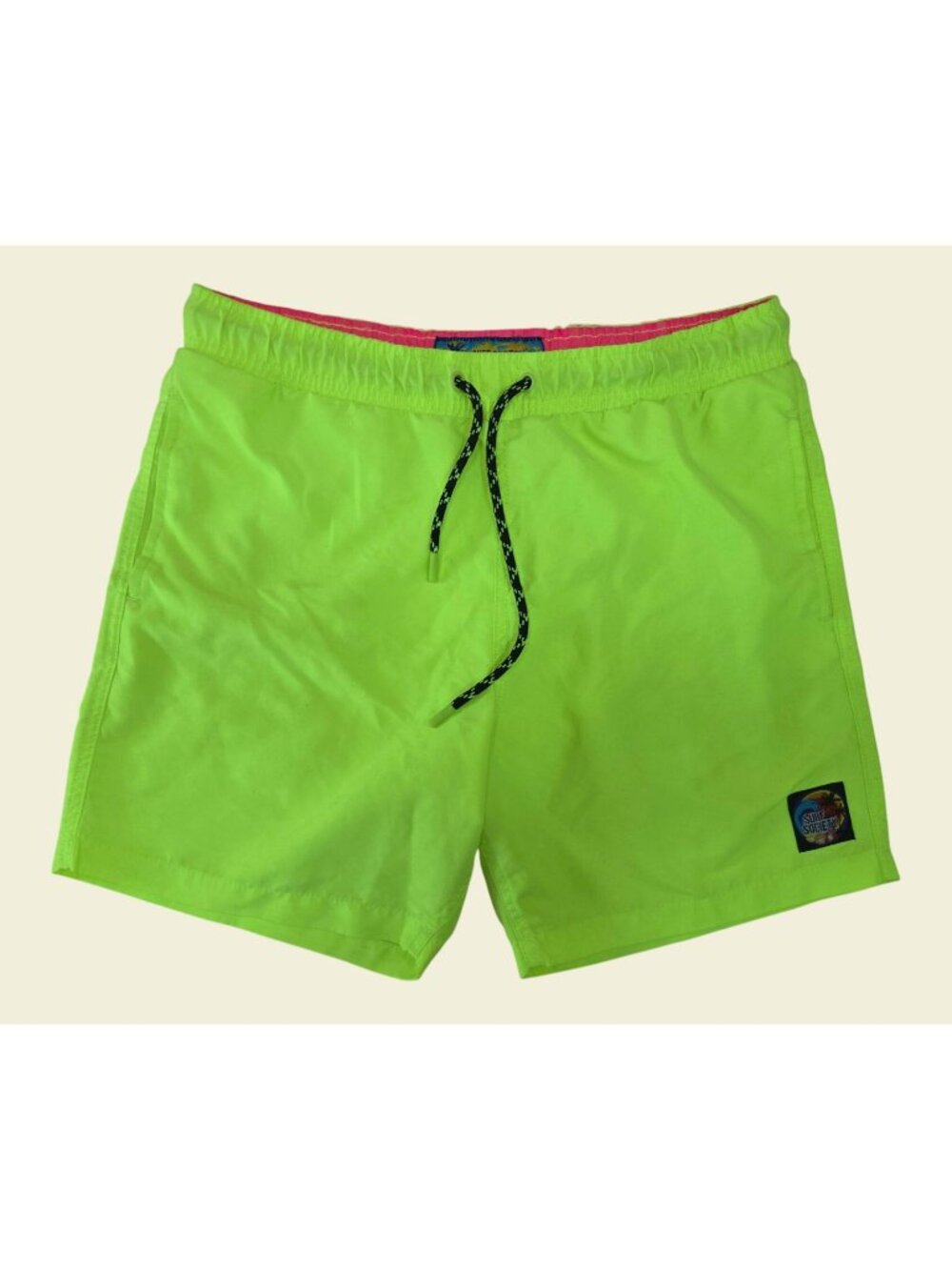 Men's Neon Green Swim Board Shorts